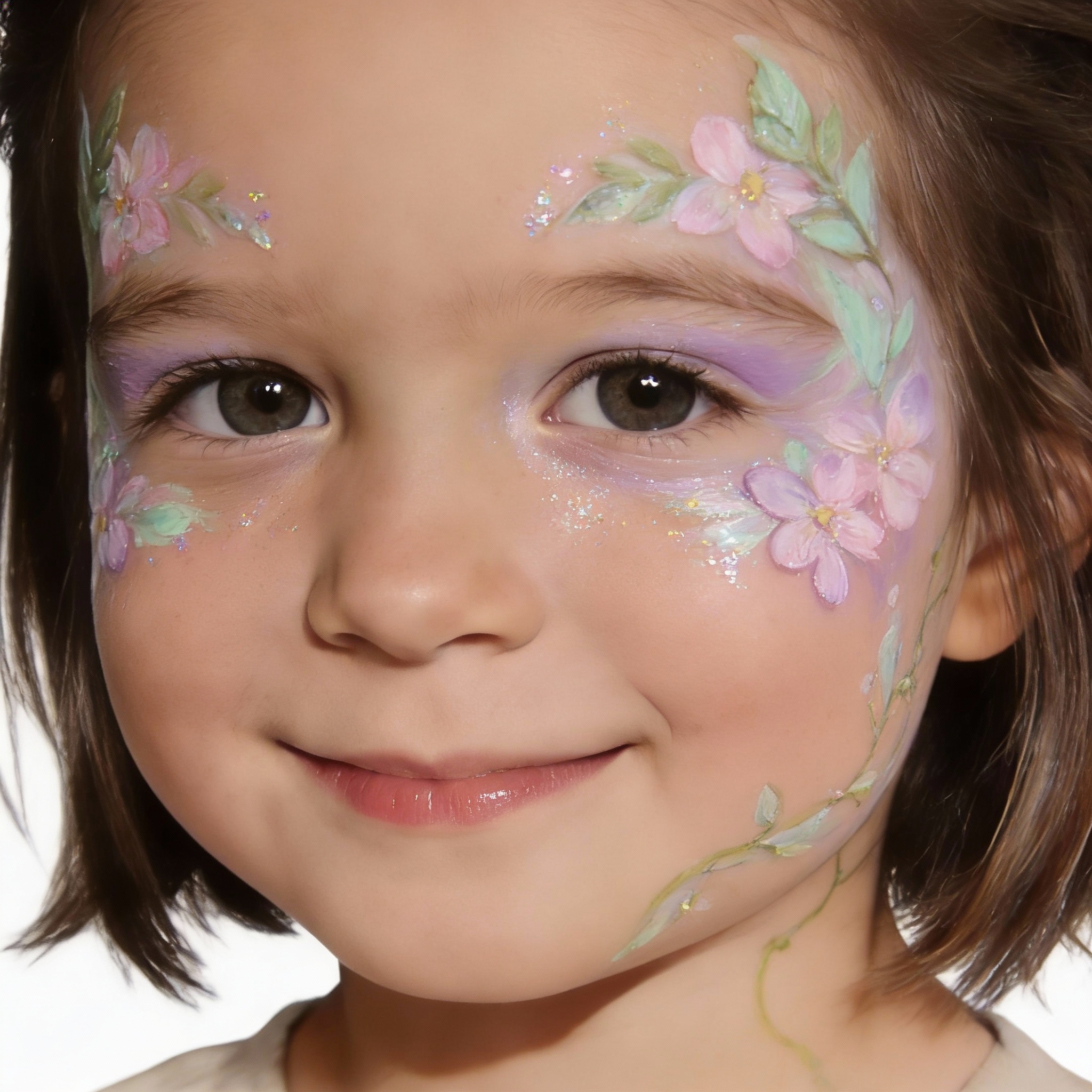 Realistic pirate woman face painting idea with eye patch and battle scars